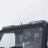 Front roof lip spoiler with LEDs
