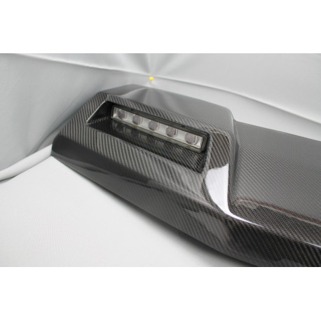 Front roof spoiler with LEDs