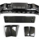 Front bumper fangs + number plate set