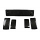 Front bumper fangs + number plate set