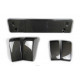 Front bumper fangs + number plate set