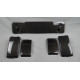 Front bumper fangs + number plate set