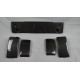 Front bumper fangs + number plate set
