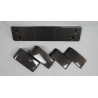 Front bumper fangs + number plate set