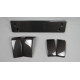 Front bumper fangs + number plate set