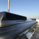 Front roof spoiler with LEDs