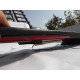 Rear roof spoiler with stop signal