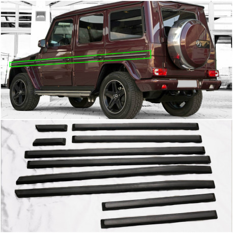 Side body exterior mouldings