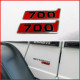 Metallic emblems badges