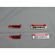Metallic emblems badges