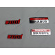Metallic emblems badges