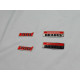Metallic emblems badges