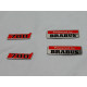 Metallic emblems badges
