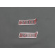 Metallic emblems badges