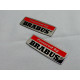 Metallic emblems badges