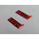 Metallic emblems badges