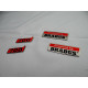 Metallic emblems badges