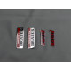 Metallic emblems badges