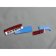 Metallic emblems badges