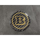 Brabus red-silver-yellow badges