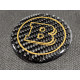 Brabus red-silver-yellow badges