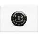 Brabus red-silver-yellow badges