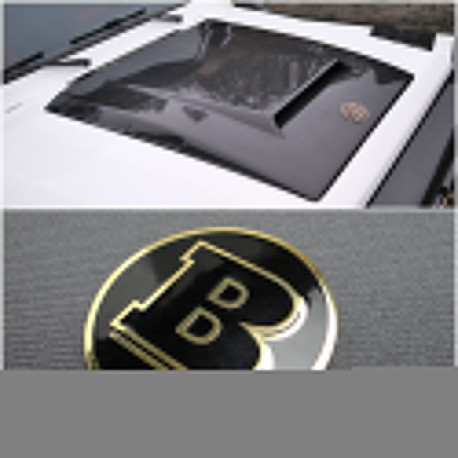 Golden hood scoop badge Brabus