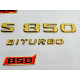 Golden emblems 850 Brabus