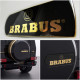 Spare Tire Cover golden Badge