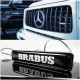 Led illuminated logo front grille