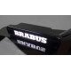 Led illuminated logo front grille