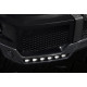 Front bumper lip spoiler with LEDs
