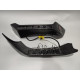Front bumper lip spoiler with LEDs