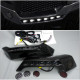 Front bumper lip spoiler with LEDs
