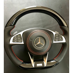 Steering Wheel Piano Black Leather