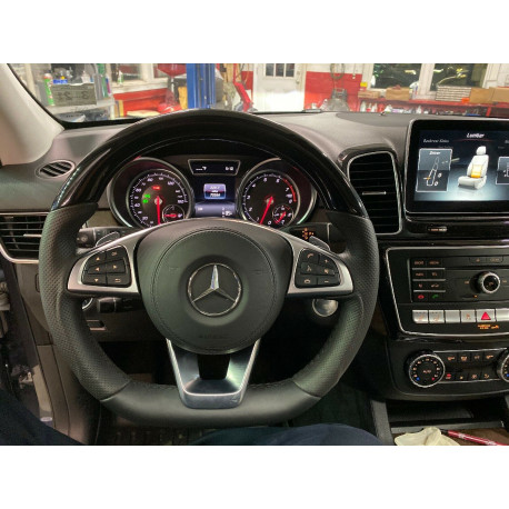 Piano Black Leather Steering Wheel
