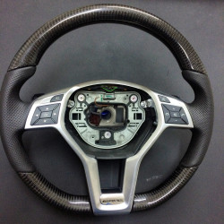 Steering Wheel Carbon, Leather