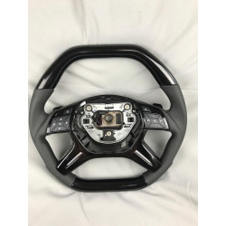 Piano black Steering Wheel Leather