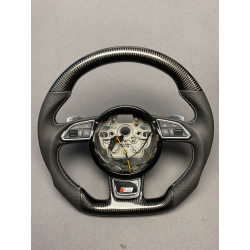 S8 Steering Wheel Carbon, Leather