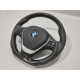 Steering Wheel Carbon Black Leather M Style
