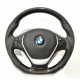 Steering Wheel Carbon Black Leather M Style