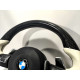Steering Wheel Carbon White Leather