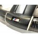 Steering Wheel Carbon White Leather