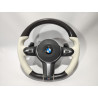 Steering Wheel Carbon White Leather