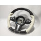 Steering Wheel Carbon White Leather