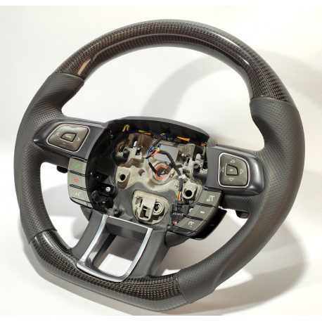 Evoque Steering Wheel Carbon, Leather