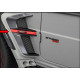 Side fenders red insertions with LED emblem