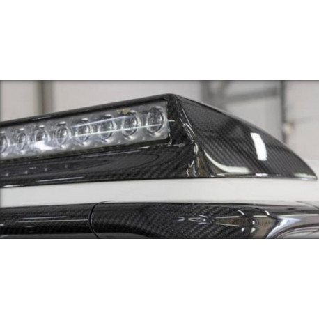 Front roof carbon spoiler with LED