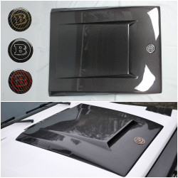 Hood scoop carbon cover trim