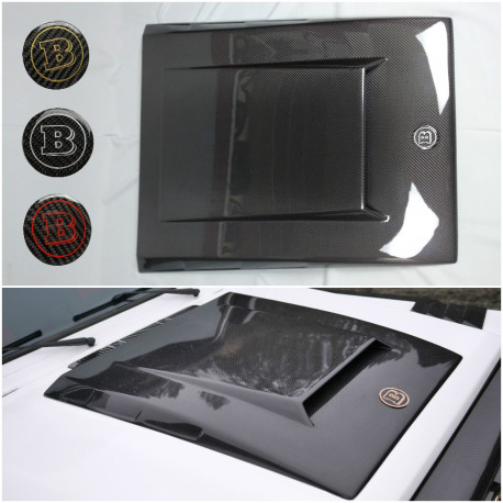 Hood scoop carbon cover trim